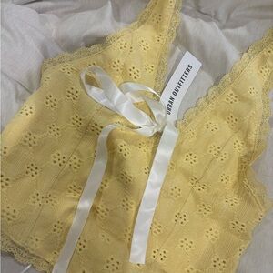 Lemon Yellow Halter Top